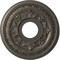 Ekena Millwork Baltimore PVC Medallion (Canopies up to 5 1/4"), 13"OD x 3 1/2"ID x 3/4"P, Metallic Weathered Steel CMP13BADST - alternate 1